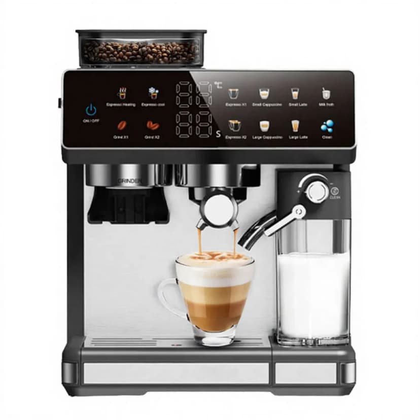 Professional 20 Bar Espresso Machine with Grinder – 2719 SEK